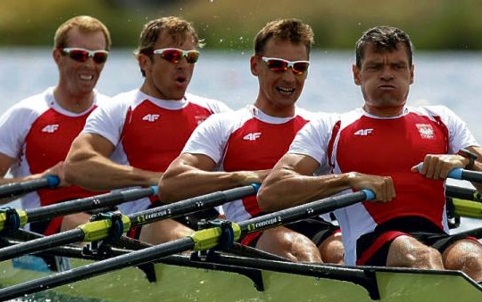 Złota czwórka z Pekinu cztery lata później: od prawej Adam Korol, Michał Jeliński, Marek Kolbowicz i