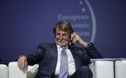Jan Kulczyk podczas katowickiego Europejskiego Kongresu Gospodarczego EEC w 2014 roku