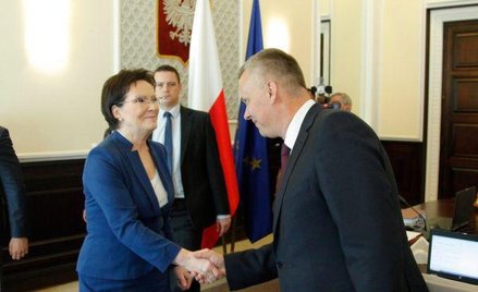 Premier Ewa Kopacz i szef MON Tomasz Siemoniak