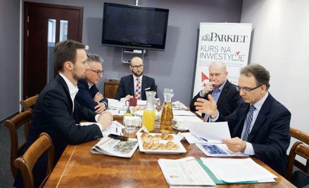 Uczestnicy debaty „Polski rynek kapitałowy – szanse i zagrożenia”. Od lewej: Filip Gorczyca, wicedyr