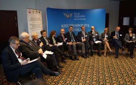 Uczestnicy konferencji podsumowującej projekt predefiniowany „Budowanie kompetencji do współpracy mi