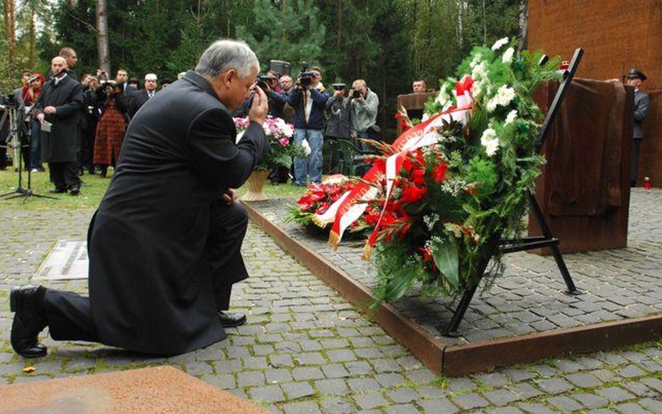 Katyń, 17 września. Prezydent Lech Kaczyński w czasie obchodów 68. rocznicy agresji sowieckiej na Po