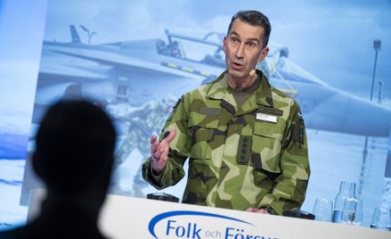 Dowódca szwedzkiej armii, gen. Micael Byden