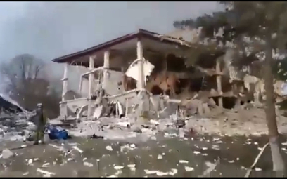 Zniszczenia po ataku w Jaworowie