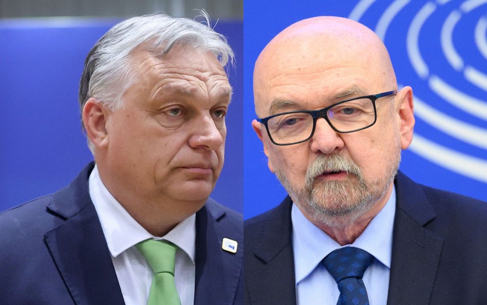 Europoseł PiS prof. Ryszard Legutko i premier Węgier Viktor Orbán