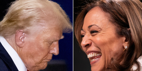 Sondaż: Kamala Harris o włos przed Donaldem Trumpem w skali całego kraju