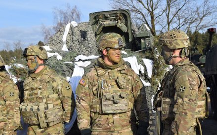 Pierwsze wspólne ćwiczenia na żagańskim poligonie.