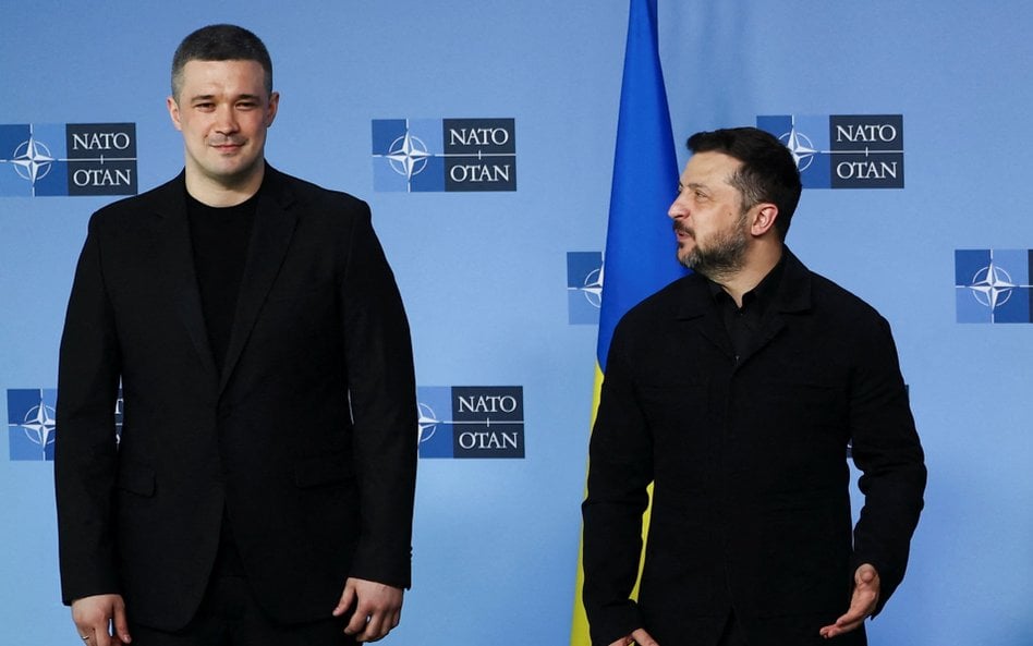 Mychajło Fedorow i Wołodymyr Zełenski