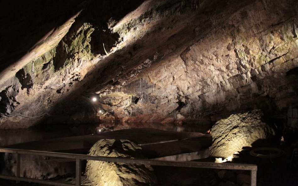 Jaskinie w Han-sur-Lesse w Belgii