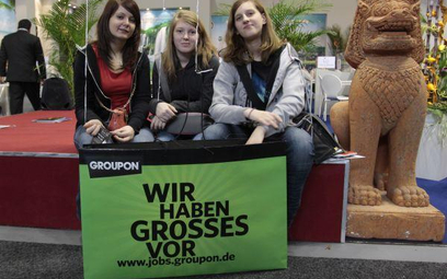 Serwisy zakupów grupowych promują się często na targach turystycznych. Na zdjęciu ITB Berlin