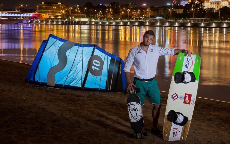 Victor Borsuk zaczął trenować kitesurfing, mając 14 lat.