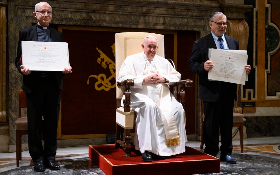 Joseph Weiler odebrał Nagrodę Ratzingera z rąk papieża Franciszka