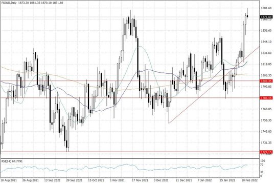 Notowania złota – dane dzienne