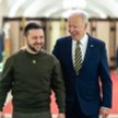 Wołodymyr Zełenski i Joe Biden podczas wizyty prezydenta Ukrainy w Waszyngtonie.