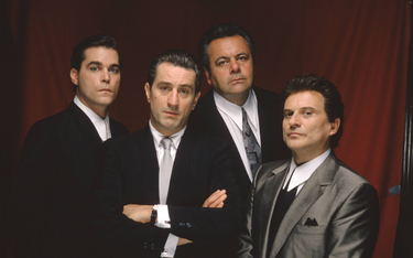 Od lewej: Ray Liotta, Robert De Niro, Paul Sorvino i Joe Pesci, fotos z filmu "Chłopcy z ferajny" (1