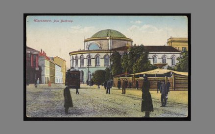 Plac Bankowy z XIX w. Budynek został zaprojektowany przez Antonio Corazziego dla Banku Polskiego. Gi