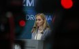 Minister zdrowia Jolanta Sobierańska-Grenda podczas konferencji prasowej, na której przedstawiła pro