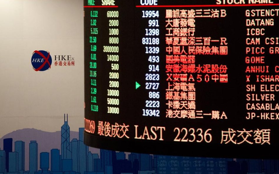 Indeks Shanghai Composite zyskał od początku roku aż 22 proc., CSI 300 (wspólny indeks giełd z Szang