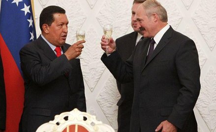 Hugo Chavez i Aleksander Łukaszenka