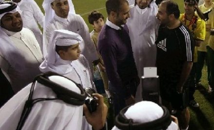 Pep Guardiola wśród katarskich przyjaciół. Trener Barcelony to najcenniejszy ambasador szejków
