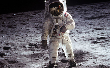 Edwin Aldrin podczas spaceru na Księżycu, 20 lipca 1969 r.