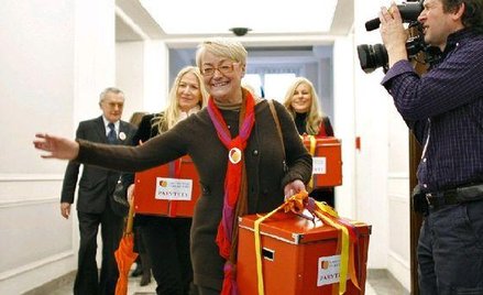 O wprowadzenie parytetów na listach wyborczych zabiegał Kongres Kobiet. Na zdjęciu Henryka Bochniarz