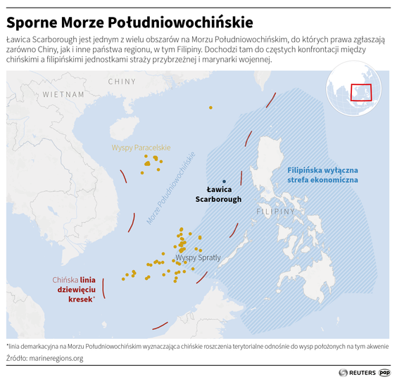 Ławica Scarborough na Morzu Południowochińskim