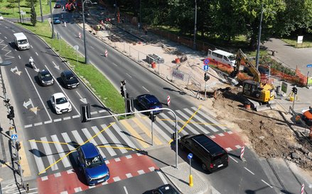 Północna rubież przebudowy to przystanek przy Ogrodzie Saskim