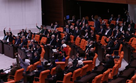 Głosowanie w tureckim parlamencie