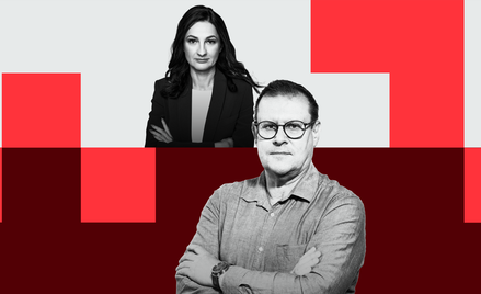 Marzena Tabor-Olszewska, redaktor prowadząca „Rzeczpospolitej” i Marek Kozubal, dziennikarz działu k