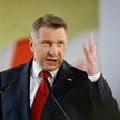 Wiceprezes PiS Przemysław Czarnek podczas otwartego spotkania z mieszkańcami z udziałem prezesa PiS 