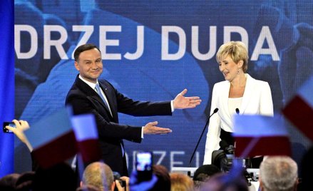 Andrzej Duda wraz z małżonką