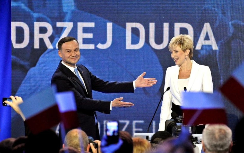 Andrzej Duda wraz z małżonką