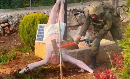 Żołnierz IDF niszczył figurę Chrystusa w Libanie