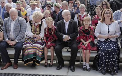Jarosław Kaczyński wziął udział w pikniku rodzinnym w Chełmie