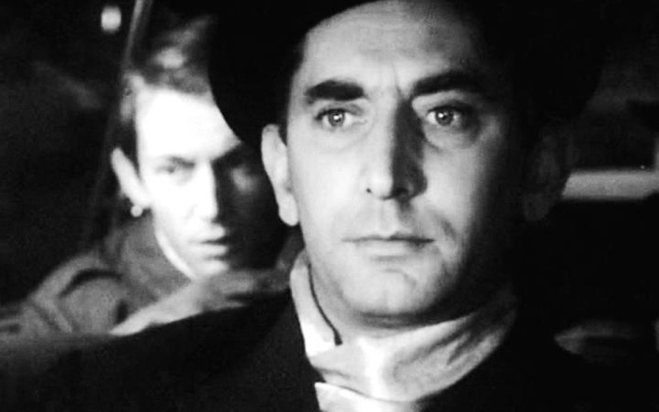 Gustaw Holoubek jako Profesor w filmie „Gangsterzy i filantropi” (1962)
