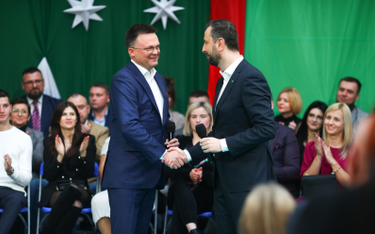 Lider Polski 2050 Szymon Hołownia i prezes PSL Władysław Kosiniak-Kamysz