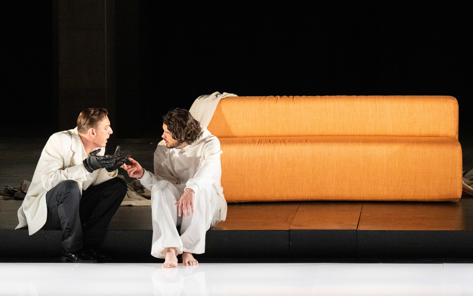 Krzysztof Bączyk (Leporello, z lewej) i Andrè Schuen (Don Giovanni) na festiwalu Aix-en-Provence