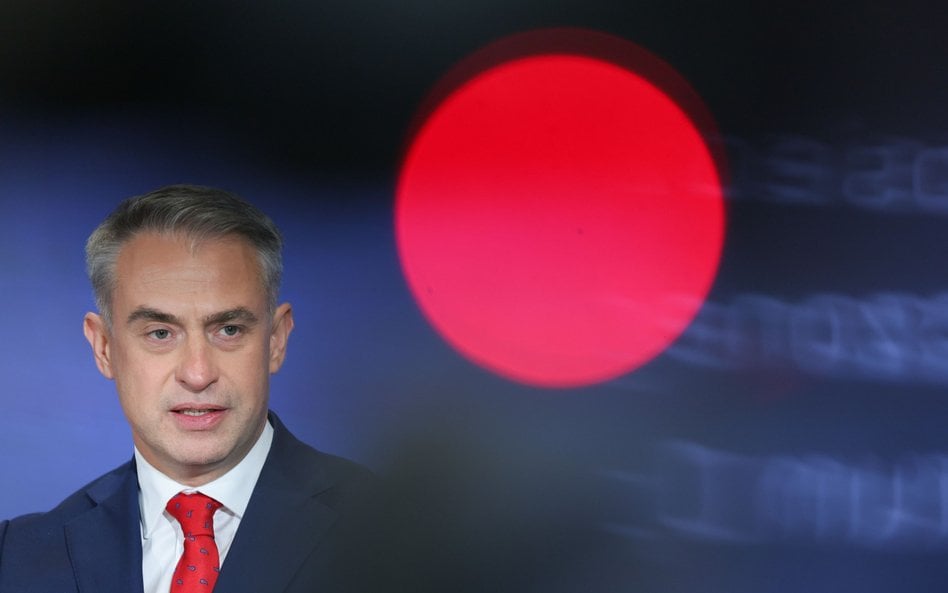Wicepremier, minister cyfryzacji Krzysztof Gawkowski zabrał głos na konferencji dotyczącej wycieku d