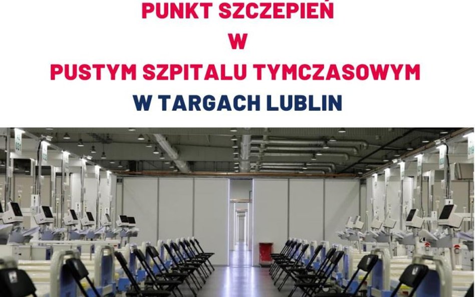 Poseł KO Michał Krawczyk, apeluje by lubelski Szpital Tymczasowy zamienił się w wielki punkt szczepi