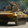 Wojskowy patrol w Osz