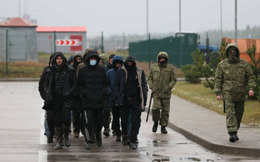 Imigranci w rejonie granicy Białorusi z UE
