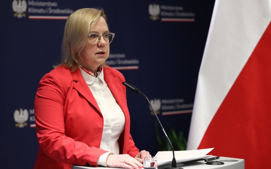 Minister klimatu i środowiska Anna Moskwa