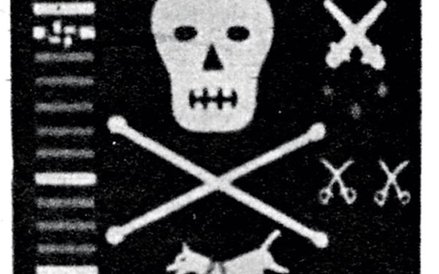 „Piracka” flaga z okrętu podwodnego ORP „Dzik”