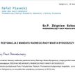 Bydgoszcz: Rafał Piasecki zrzekł się mandatu radnego