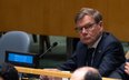 Minister spraw zagranicznych Niemiec Johann Wadephul podczas wyboru niestałych członków Rady Bezpiec