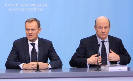 Premier Donald Tusk i minister finansów Jacek Rostowski