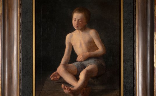 Jan Matejko  "Studium całej figury chłopca"