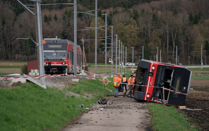 Szwajcaria. Wykoleiły się dwa pociągi. Wielu rannych