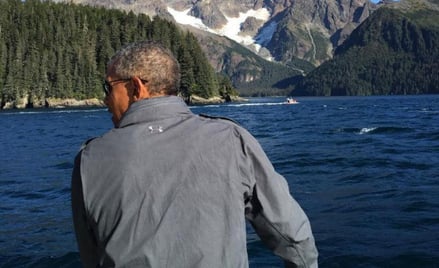 Prezydent Barack Obama sam przekonał się o skutkach ocieplenia klimatu podczas podróży na Alaskę w u
